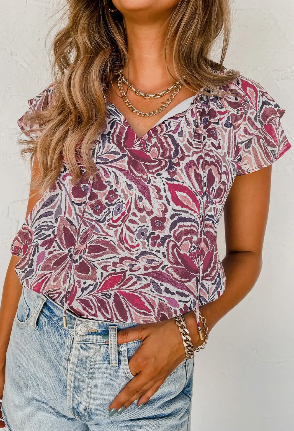 Leah Floral Blouse